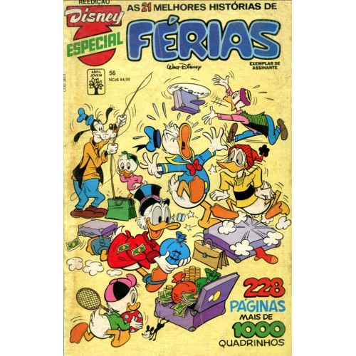 Disney Especial Reedição 56 (1990) Férias