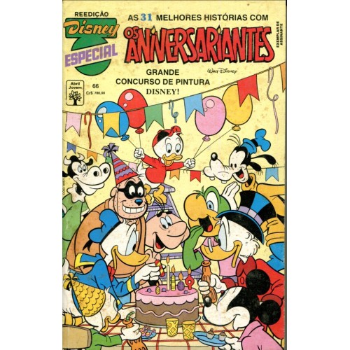 Disney Especial Reedição 66 (1991) Os Aniversariantes