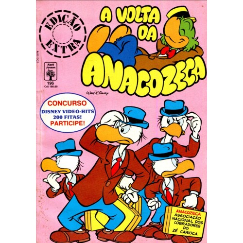 Edição Extra 196 (1991) A Volta da Anacozeca
