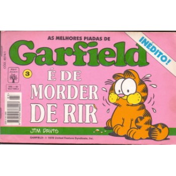 35652 As Melhores Piadas de Garfield 3 (1994) Editora Abril