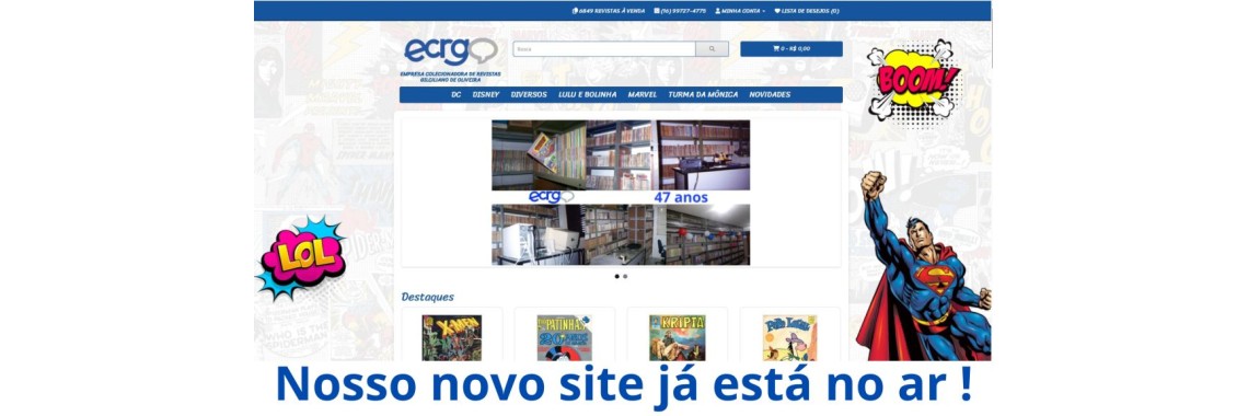 Novo site no ar